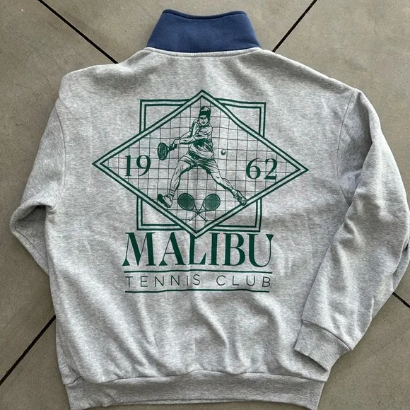 Gray Malibu Quarter-Zip Sweater - Picture 4 of 5